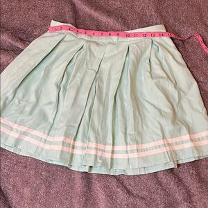 Mint Green/Aqua pleated sailor skirt Women